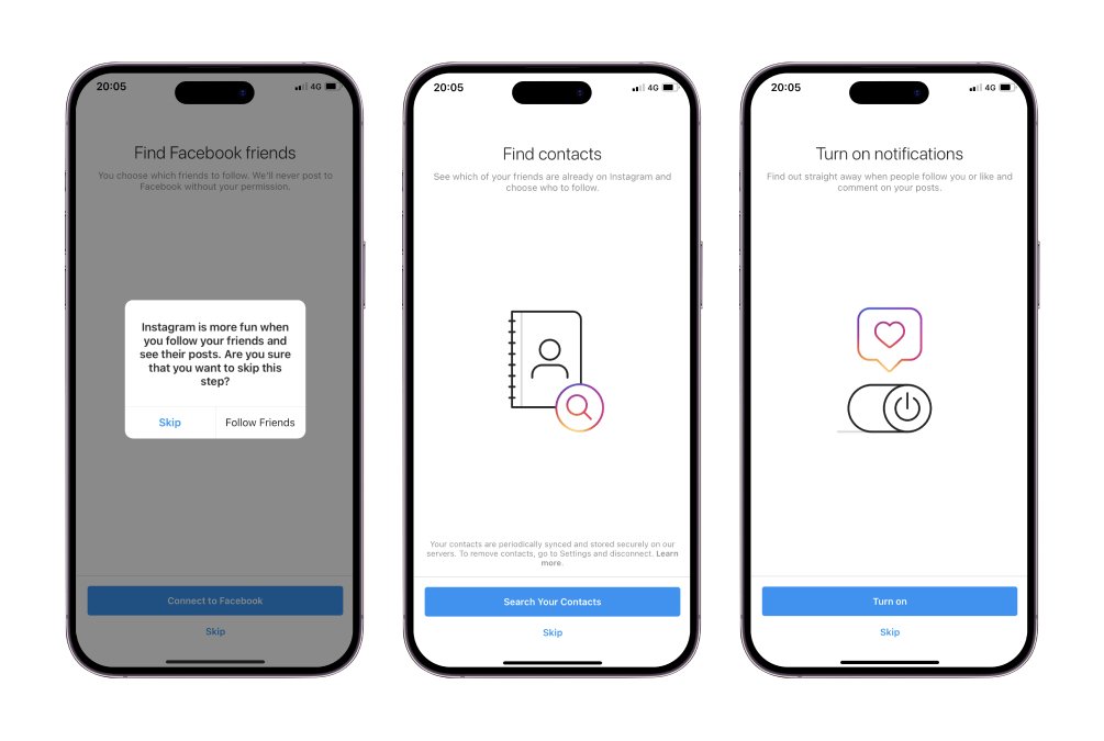 Instagram - App Onboarding