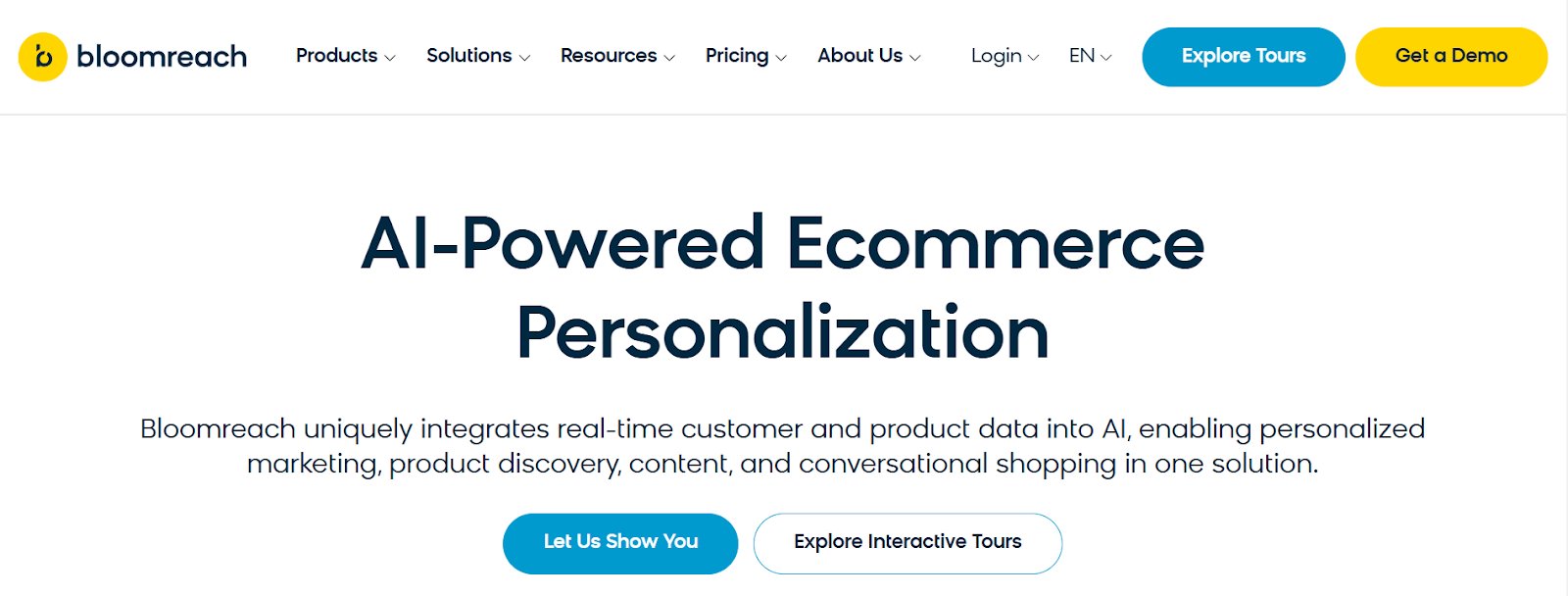 Best eCommerce Personalization Software | 4. Bloomreach