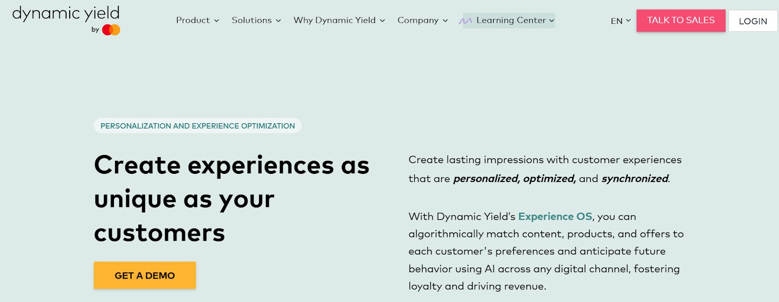 Best eCommerce Personalization Software | 3. Dynamic Yield