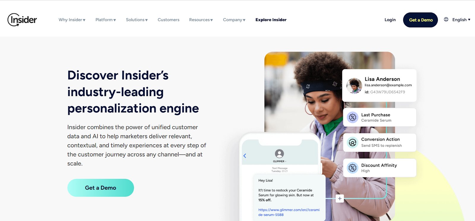 Best eCommerce Personalization Software | 2. Insider