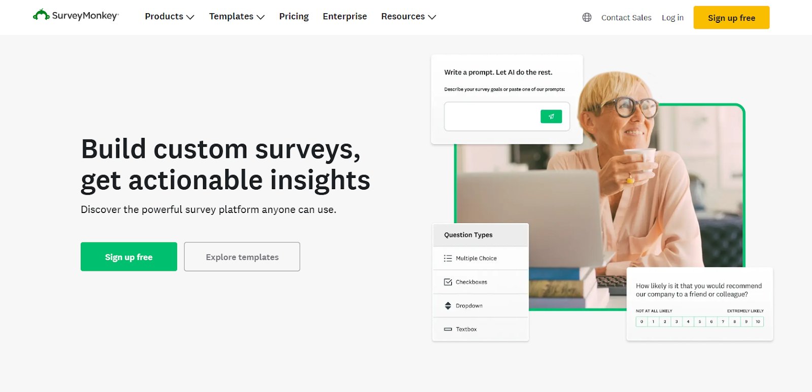 UX research tools for surveys | #1. Survey Monkey