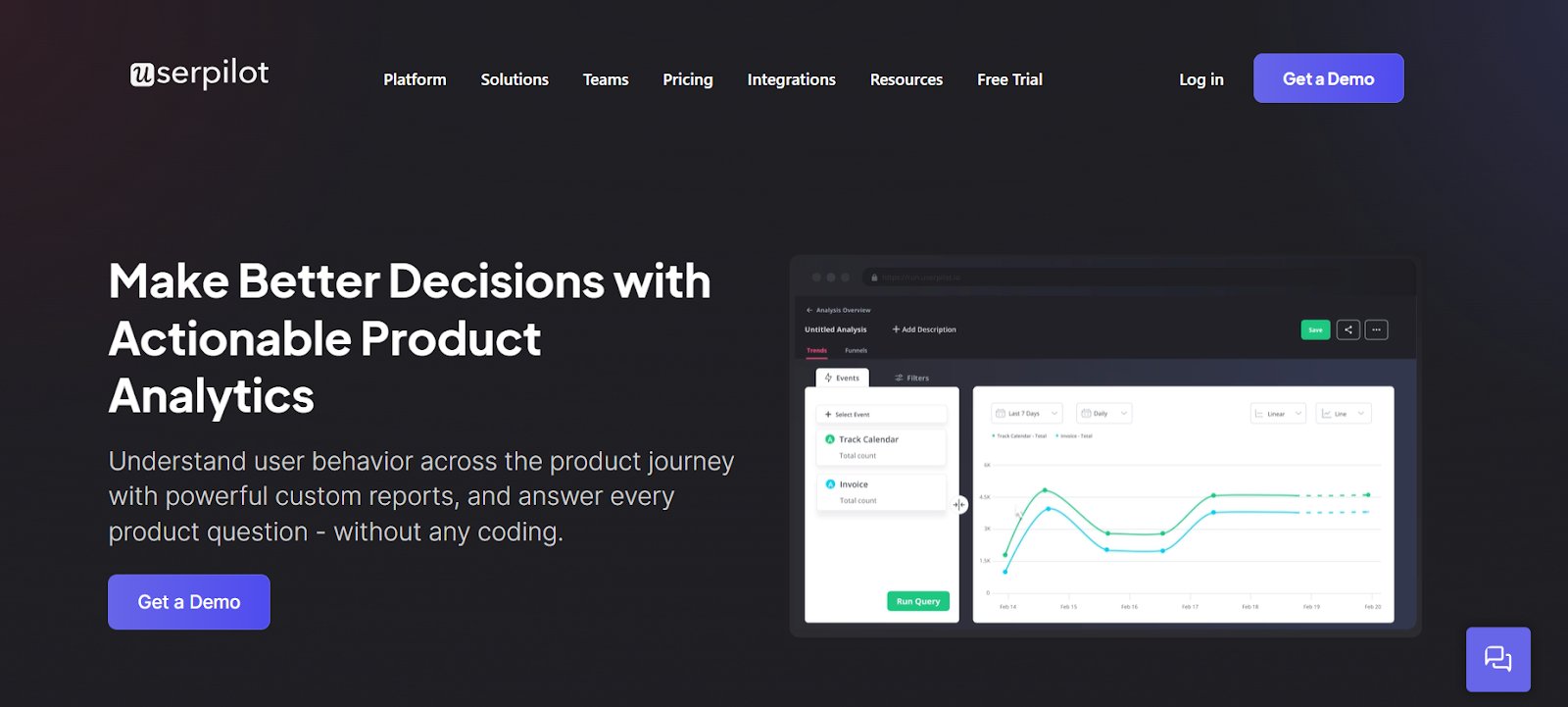 Top product analytics tools | 1. Userpilot