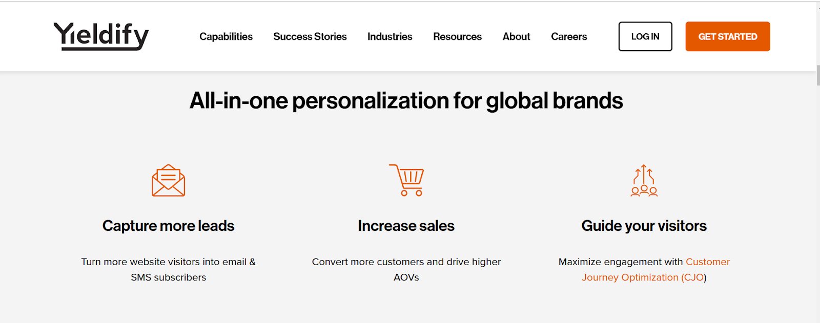 Best eCommerce Personalization Software | 6. Yieldify