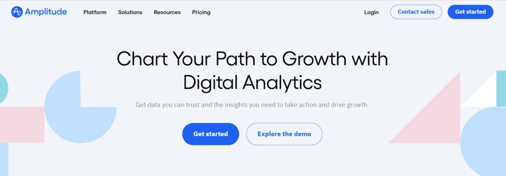 Top digital analytics tools for web and mobile app | #4. Amplitude