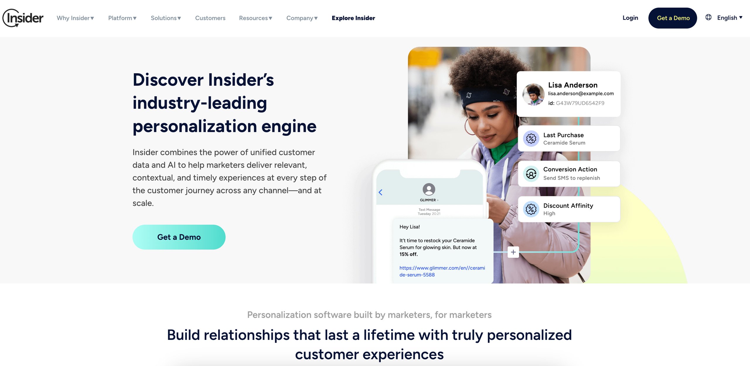 Best personalized marketing platforms | 6. Insider