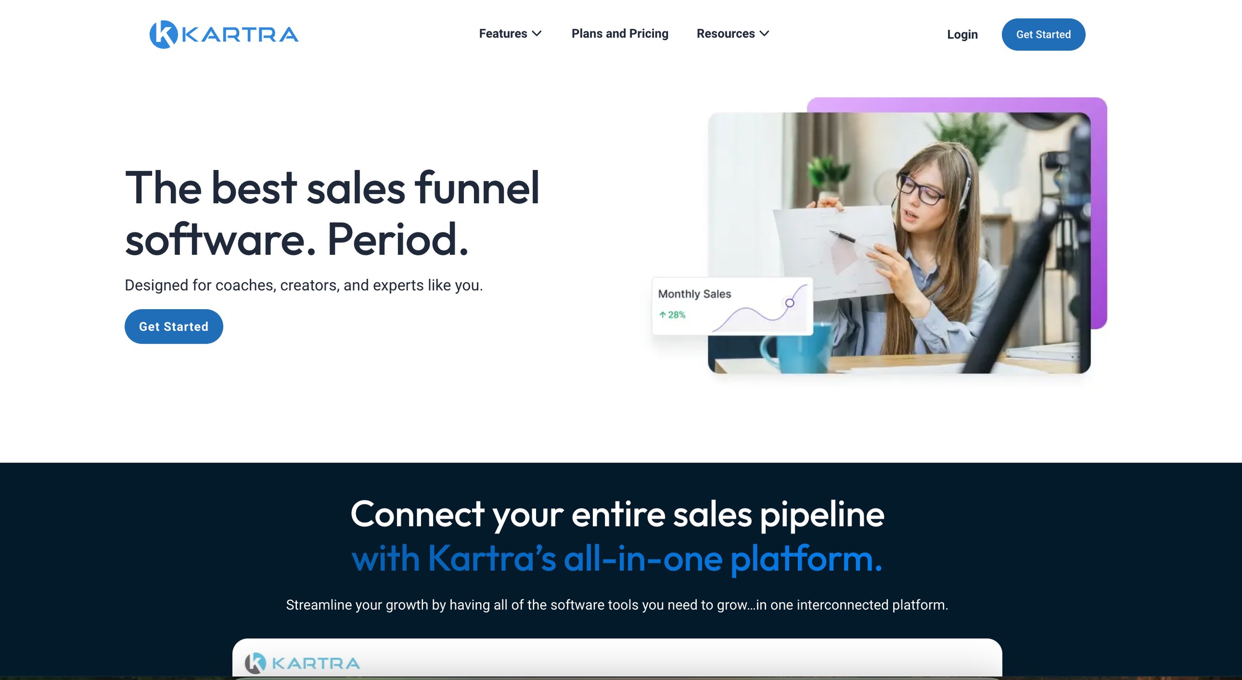 Top Sales Funnel Software: #6. Kartra