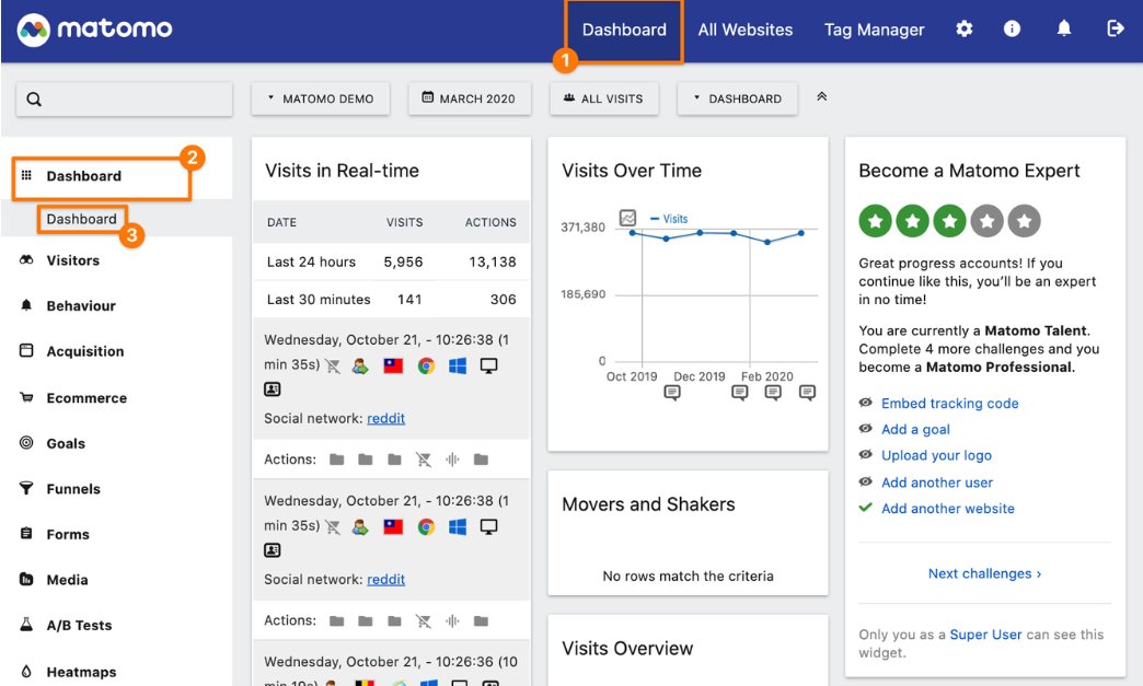 Matomo Dashboard