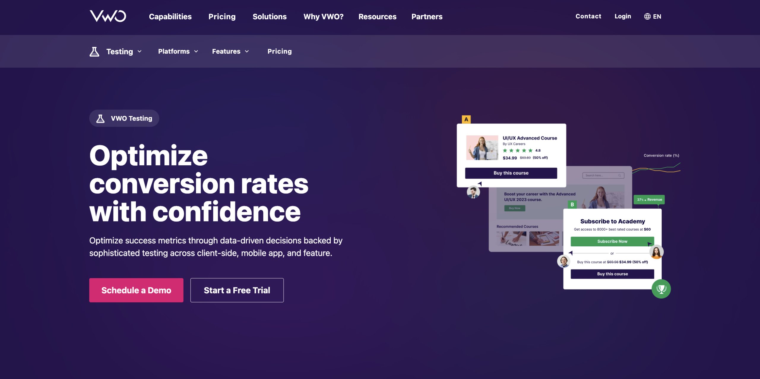Top Sales Funnel Software: #7. VWO (Testing)