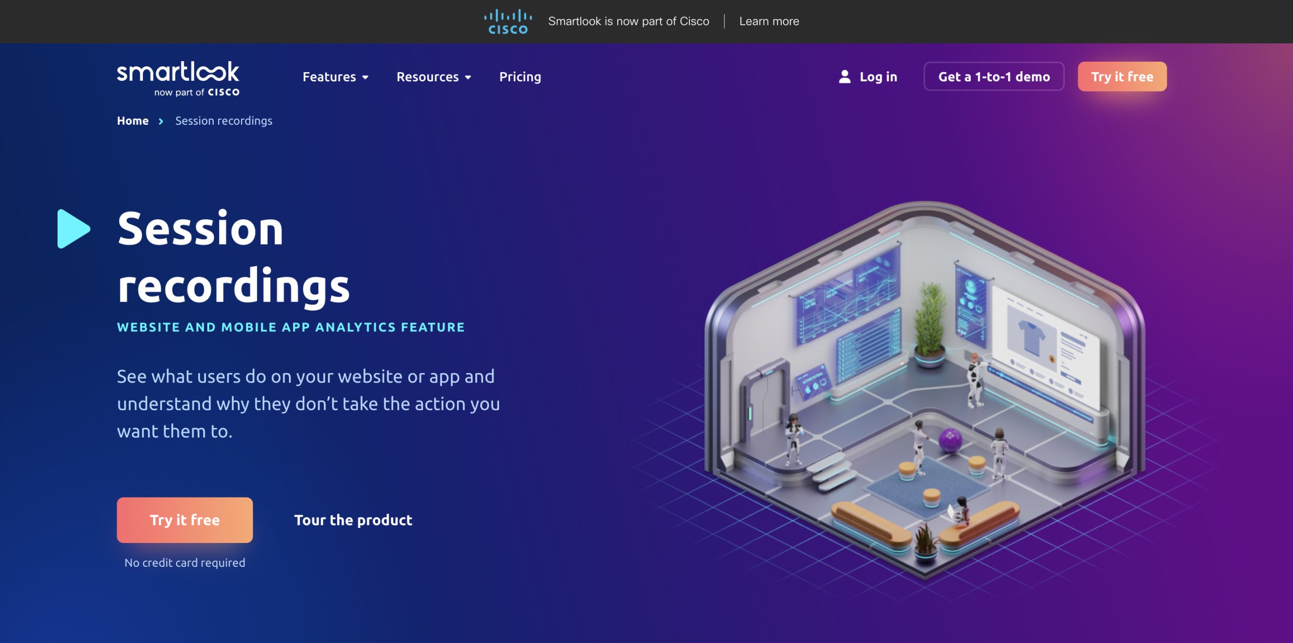 Best Mobile app session recording tools | #3. Smartlook