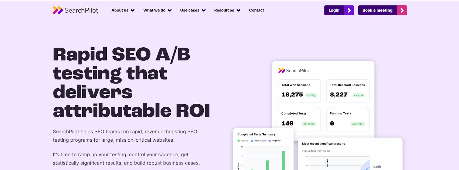 Best SEO A/B Testing Tools | #1. Searchpilot