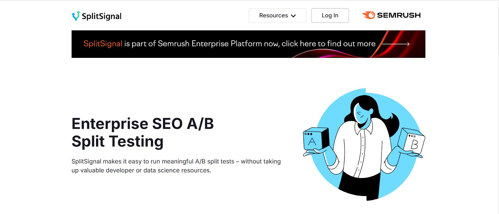 Best SEO A/B Testing Tools | #4. SplitSignal