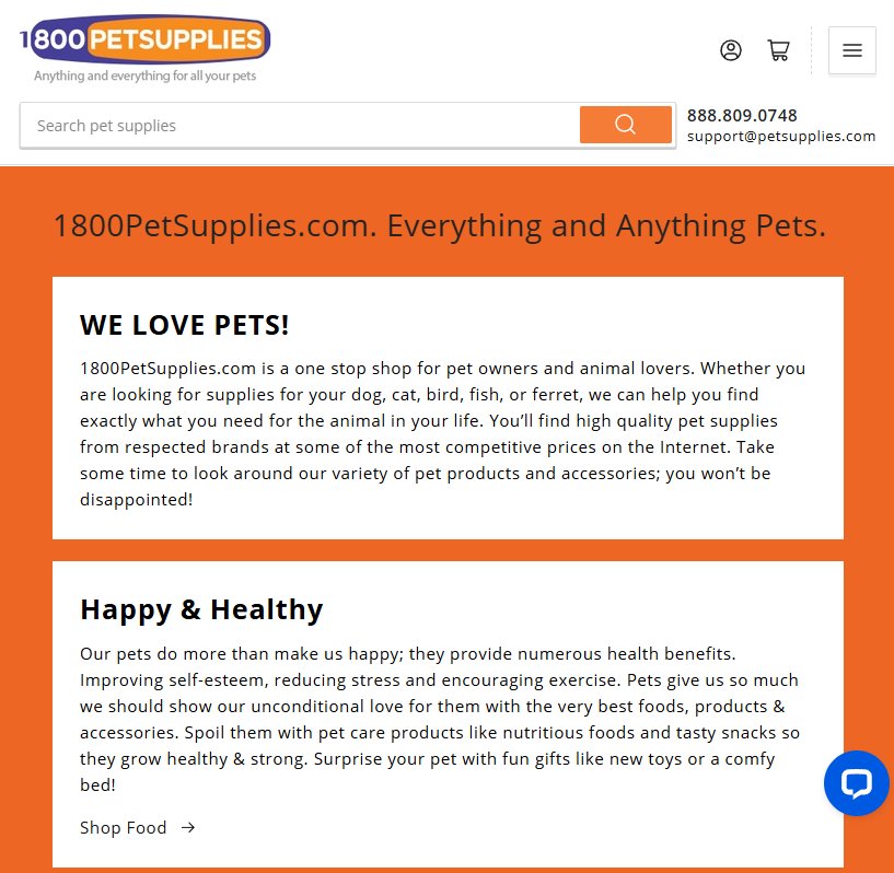 1800PetSupplies phrases