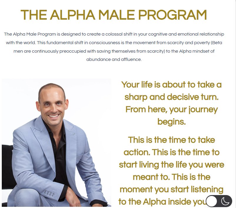 The Alpha Male Program