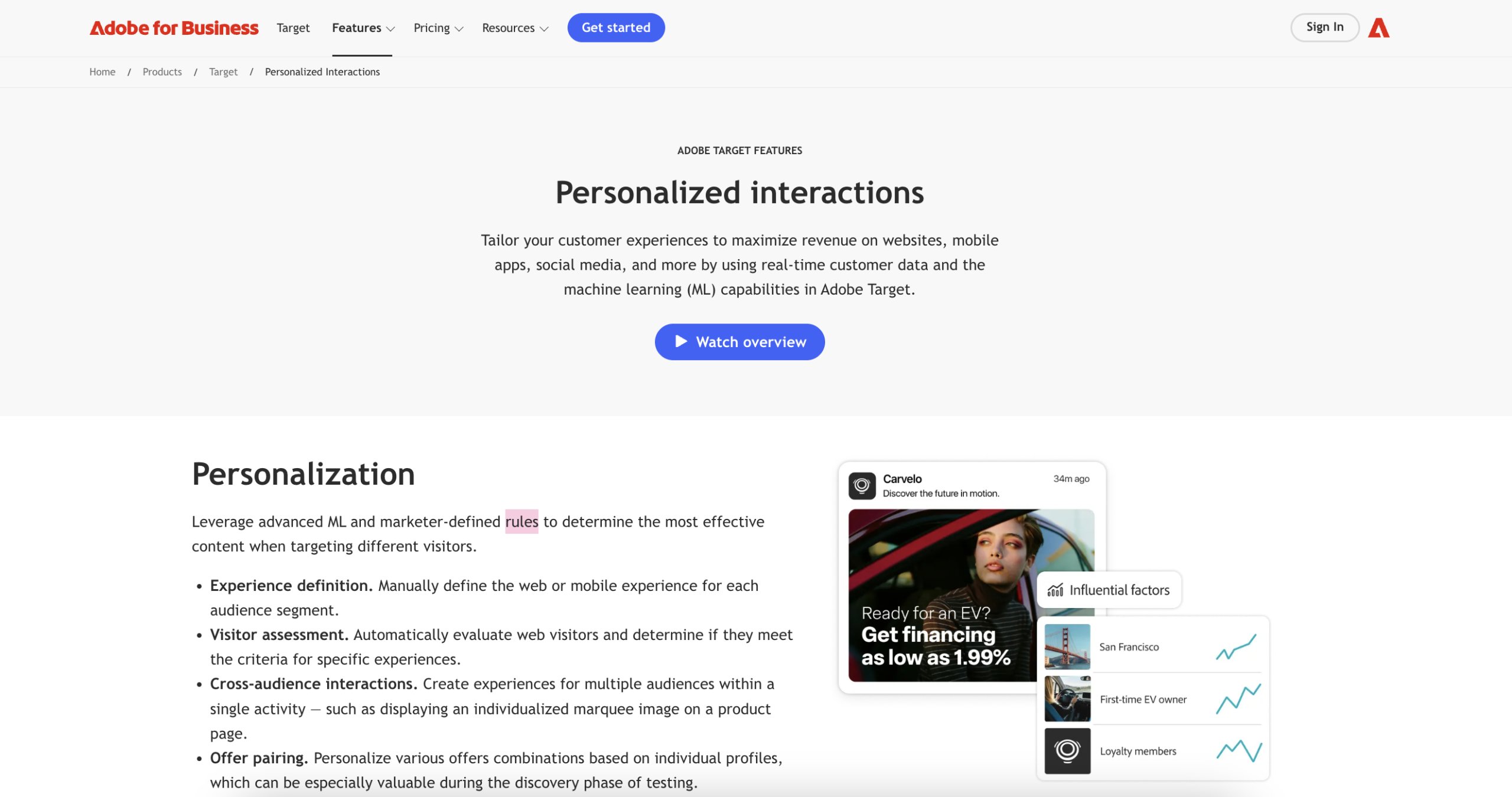 Best AI personalization tools | #1. Adobe Target