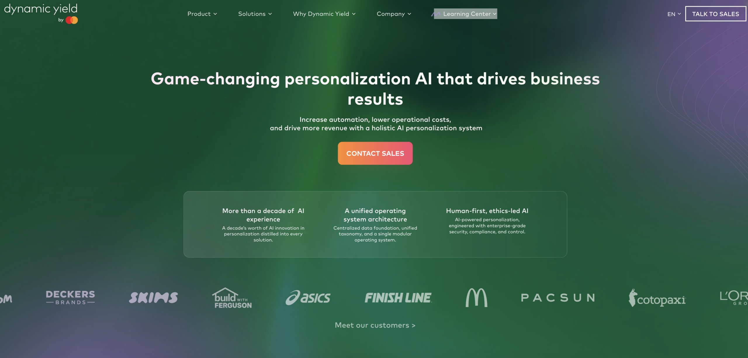 Best AI personalization tools | #3. Dynamic Yield