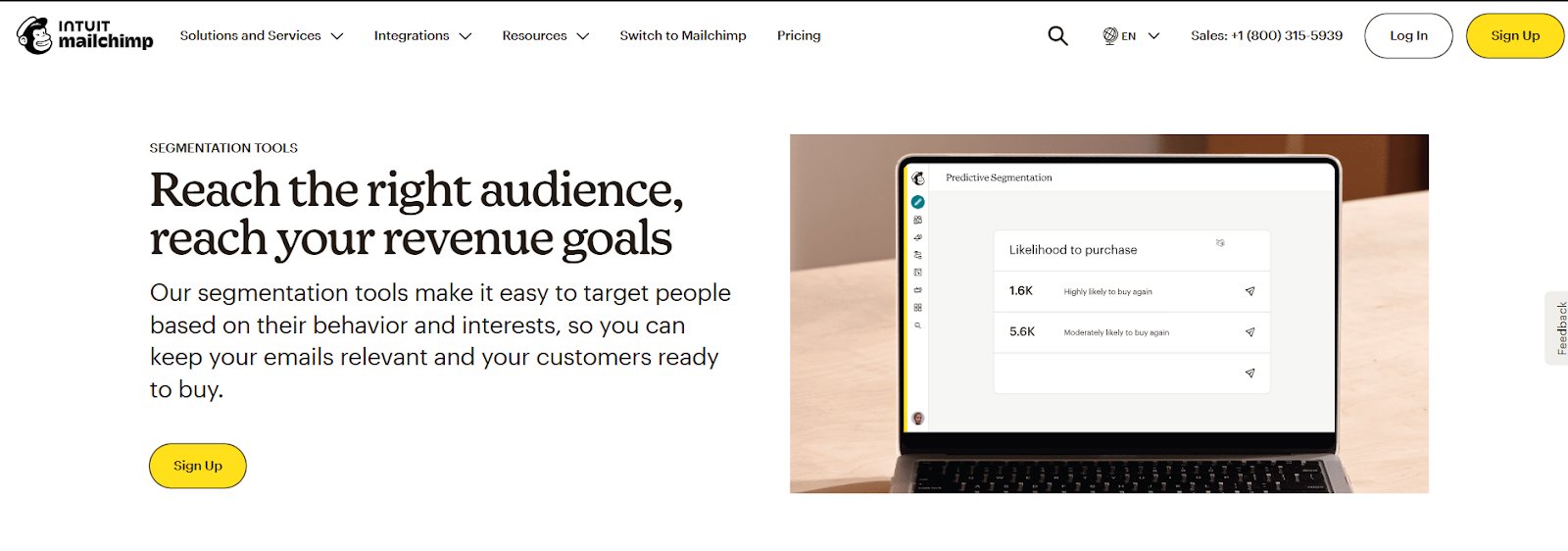 Best Customer Segmentation Software | #4. Mailchimp
