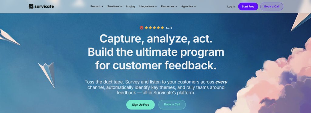 Best Customer Retention Software | #2. Survicate