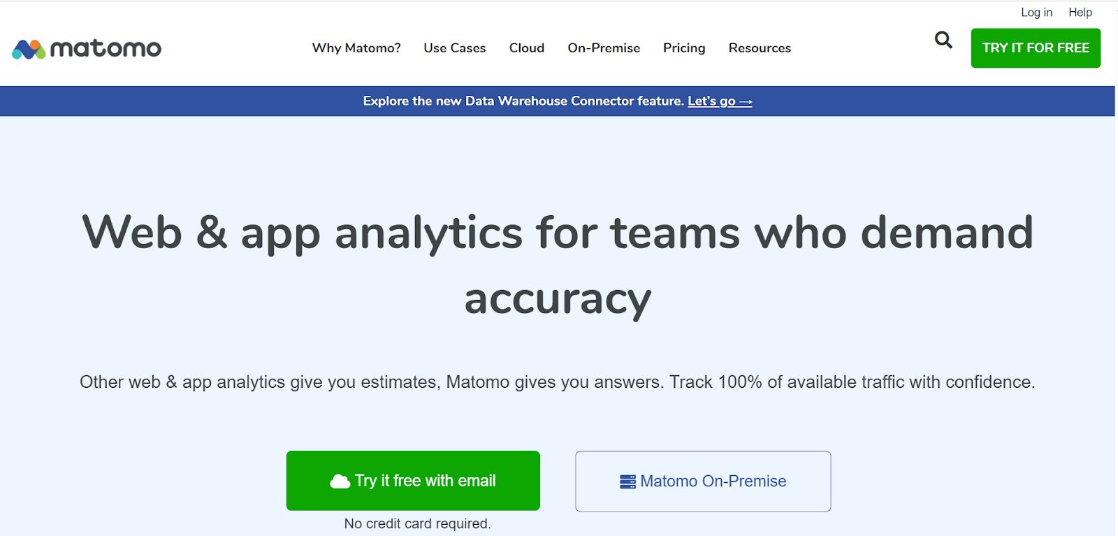 2. Matomo for Privacy-focused analytics