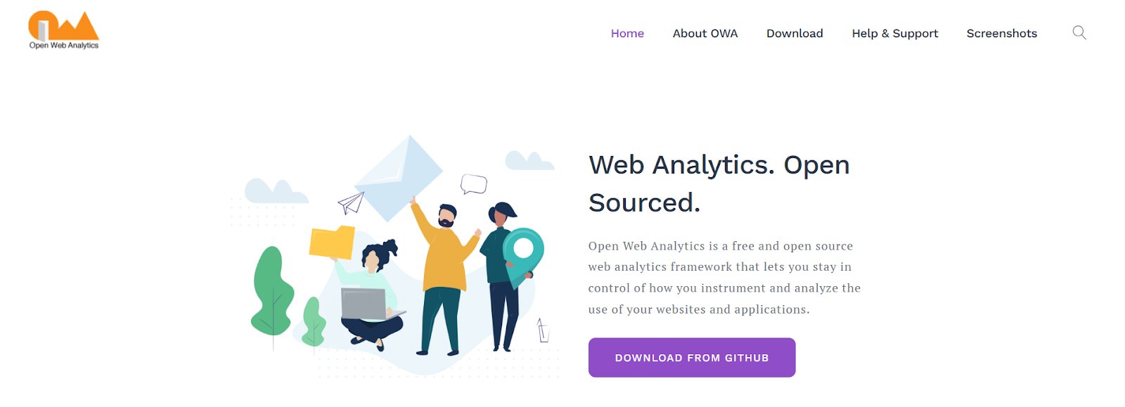 4. Open Web Analytics (OWA) for Self-hosted analytics tool