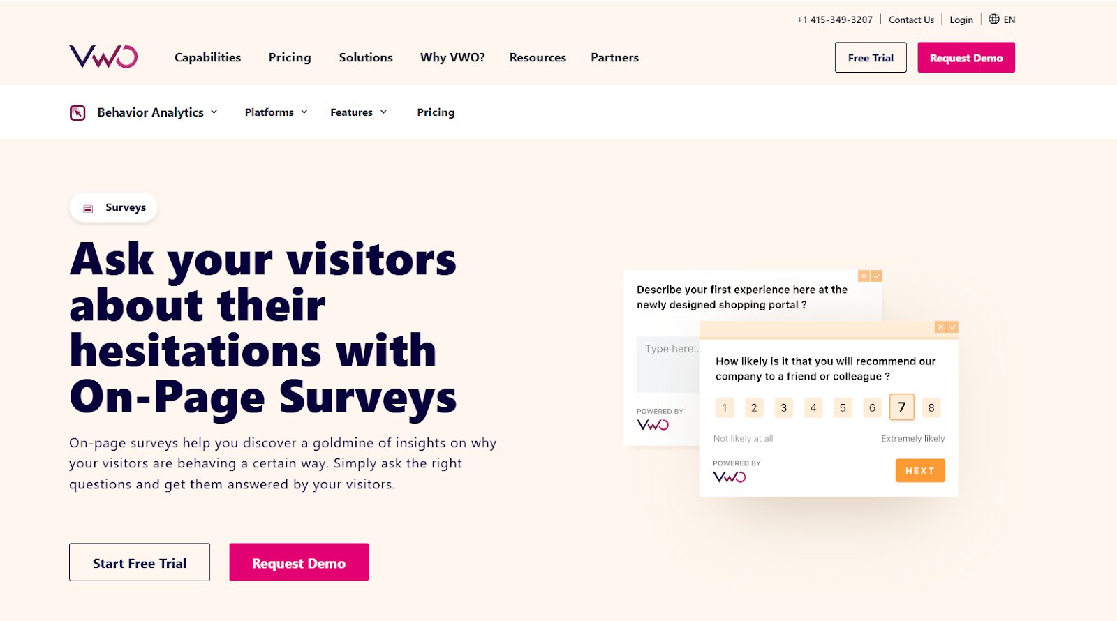 Customer Feedback Management Software | #2. VWO