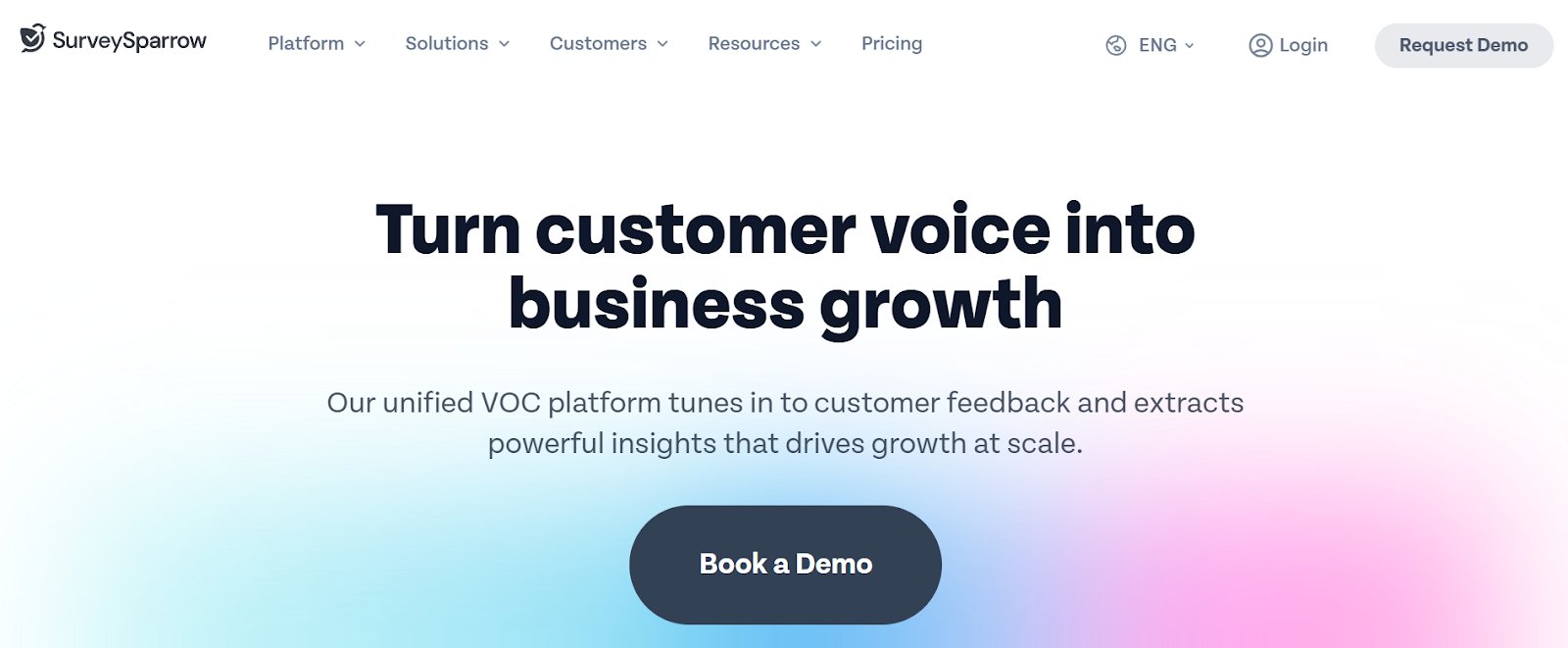 Best Customer Feedback Analytics Software | #3. SurveySparrow