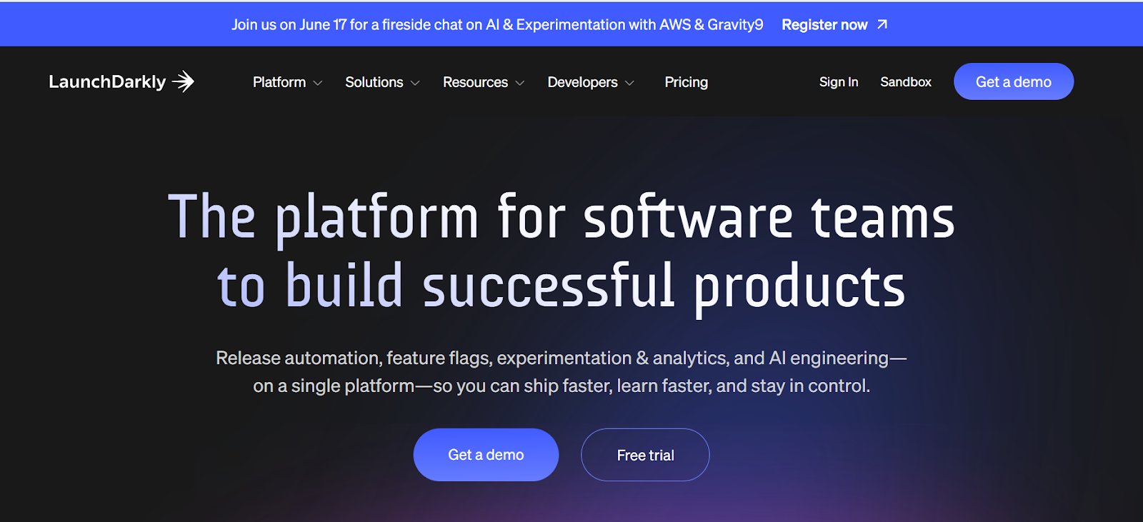 Top experimentation platforms | #3. LaunchDarkly