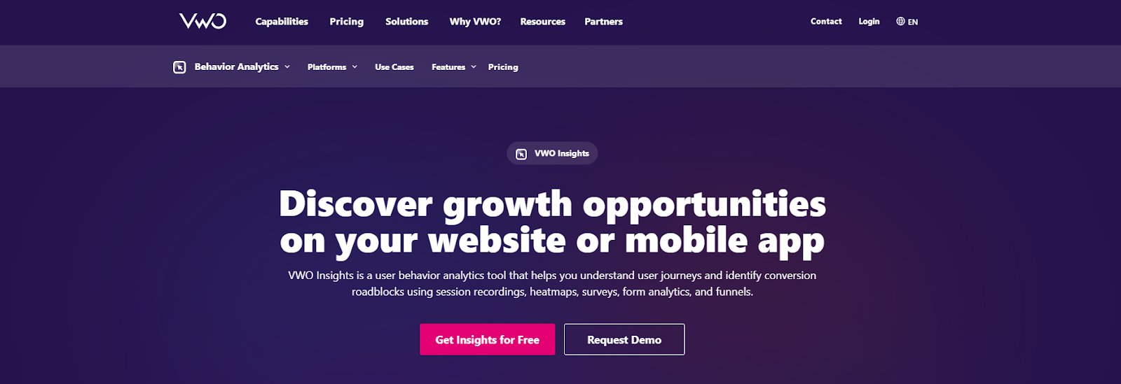 Top Enterprise Analytics Platforms | #8. VWO