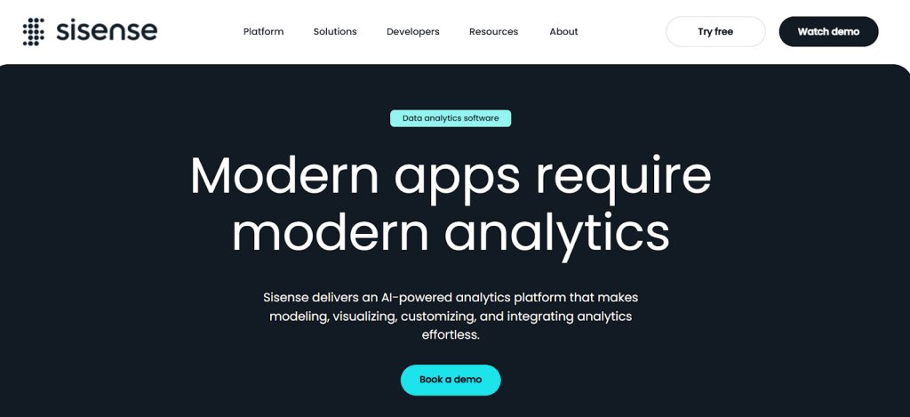 Top Enterprise Analytics Platforms | #2. Sisense