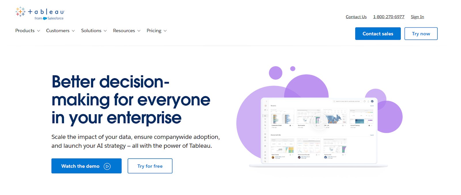 Top Enterprise Analytics Platforms | #4. Tableau