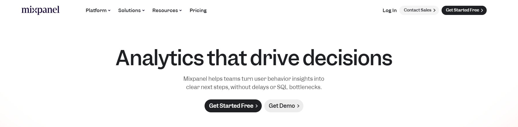 Best Conversion Tracking Tools | #2. Mixpanel
