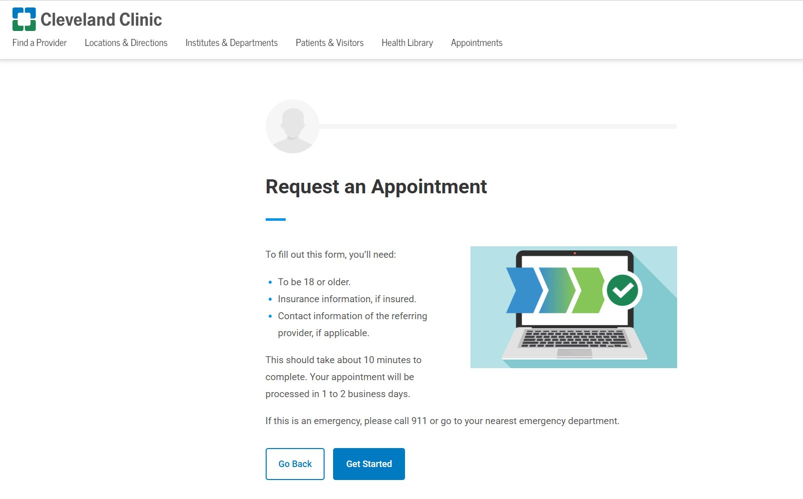 Appointment request forms - Cleveland Clinic