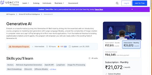 Udacity pricing incentives