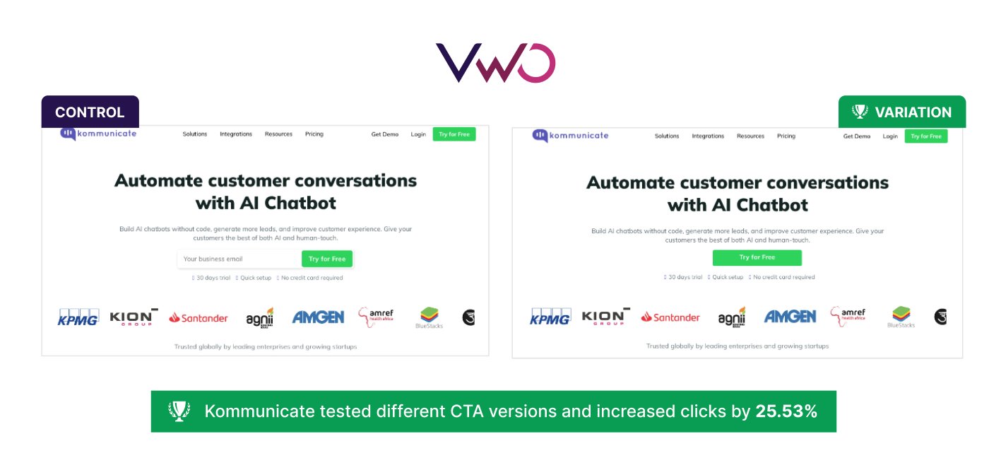Kommunicate - Landing Page Case Study #1