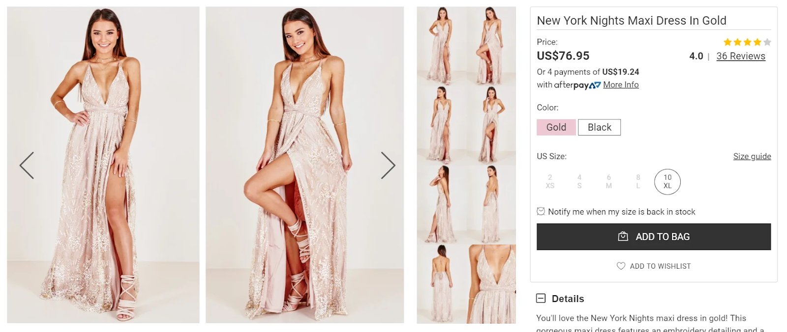 Showpo success story - Variation