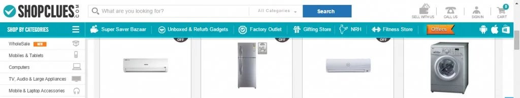 Shopclues - Variation