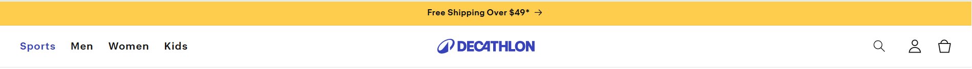 Decathlon shipping notification