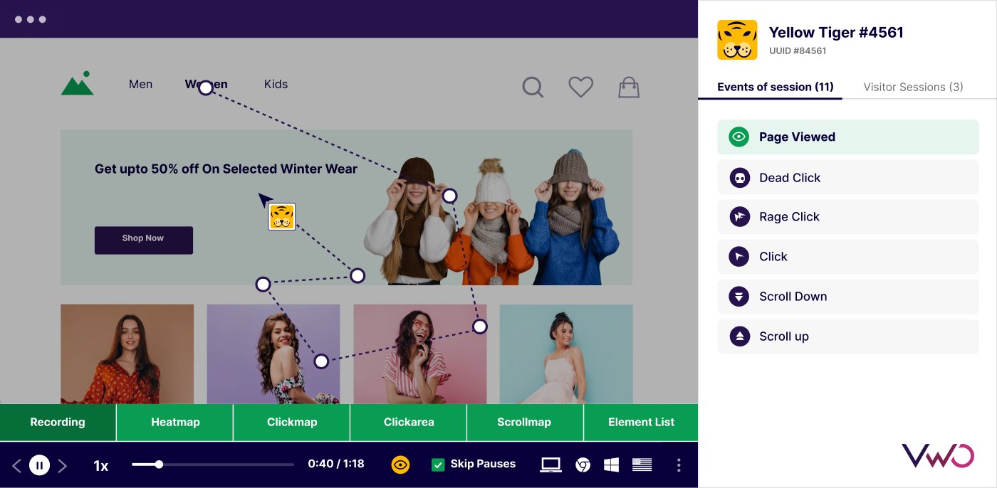 Session Recordings In VWO Testing
