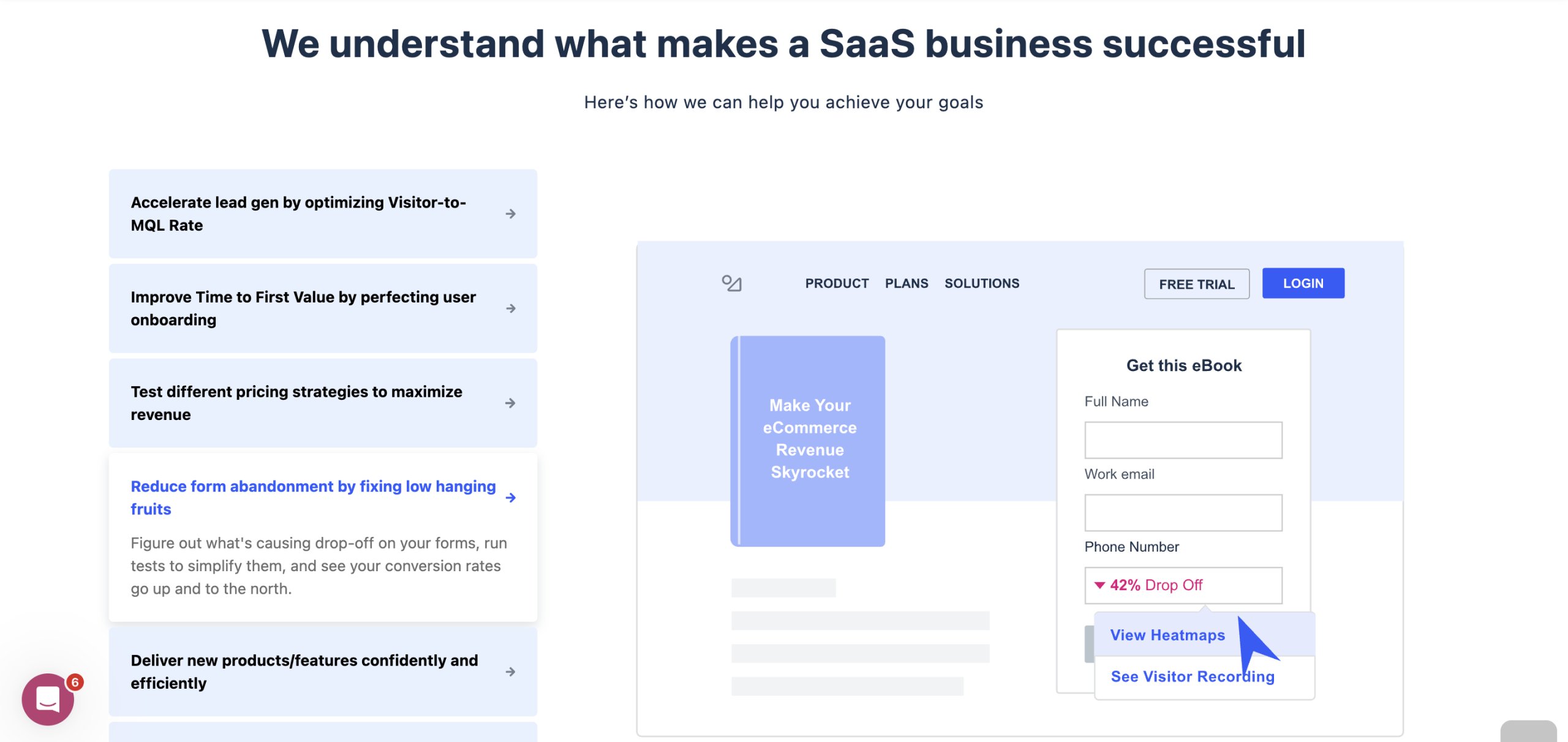 VWO Personalized Sections On Landing Page For Ecommerce Industry