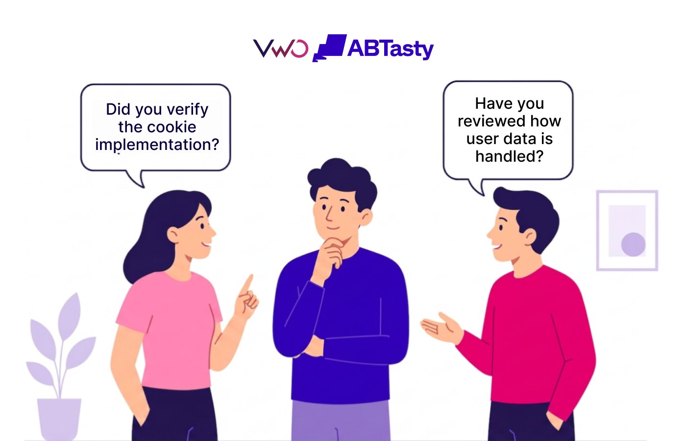 An experimentation team reviewing compliance and security requirements.