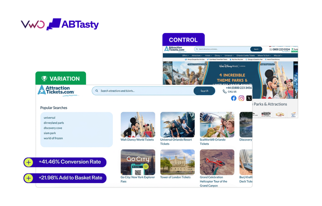 Attractiontickets.com | Making Search More Adaptive