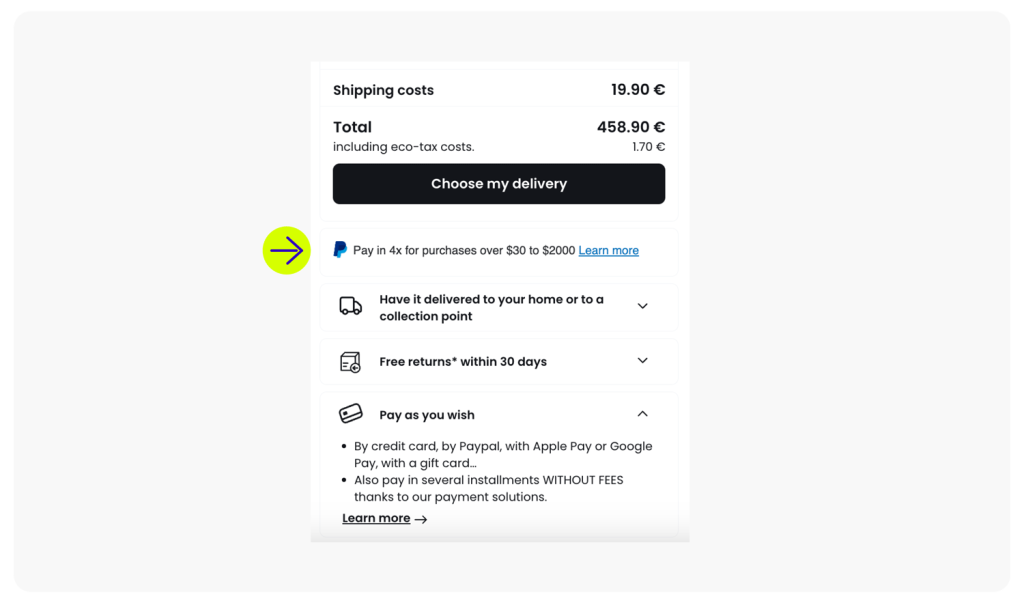 Highlight flexible options