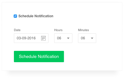 scheduling push notification campaigns in VWO Engage