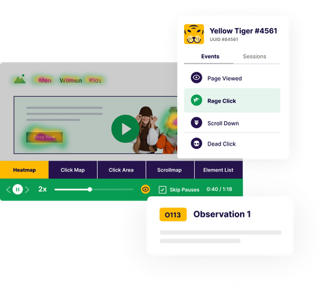 Behavior analytics by VWO Insights