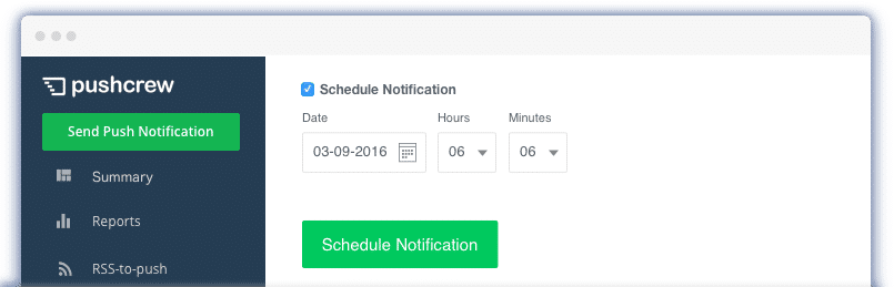 Schedule Notifications VWO Engage