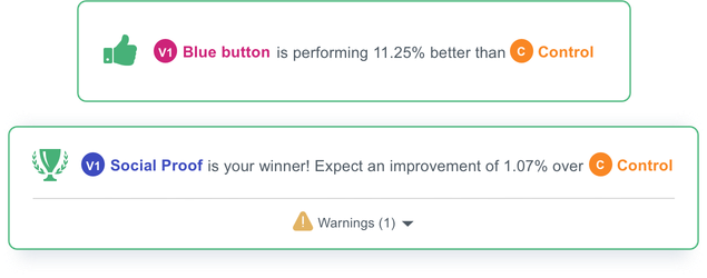 Crear variaciones de A/B testing