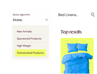 Algorithme de boost mettant en avant les produits en surstock pour le linge de maison