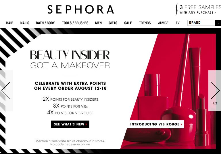 Awesome Image Slider Execution by Sephora