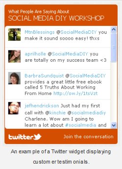 Twitter testimonials widget Twitter testimonials widget