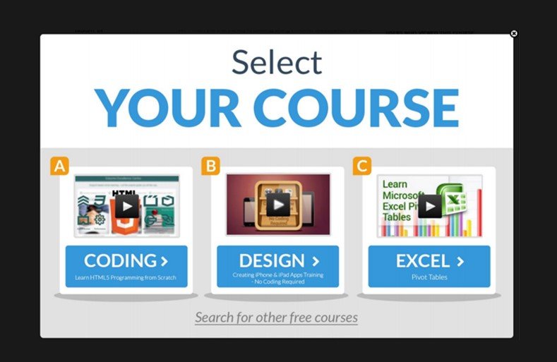 Redirect to More Relevant Content - Udemy
