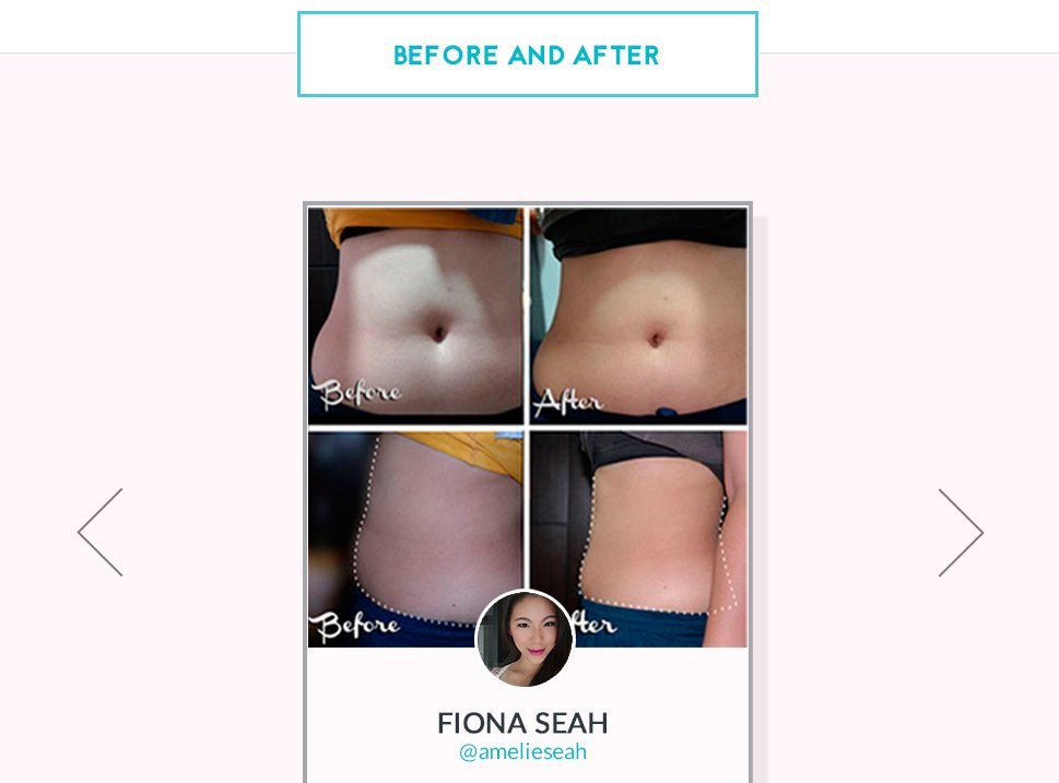 before and after images of YourTea's customer
